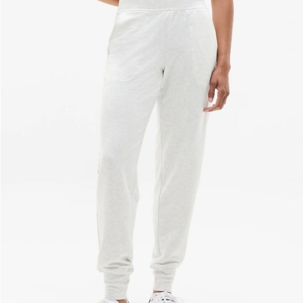 Athleta Joggers Coaster Luxe Gray Heather 1X Sweat Athleisure